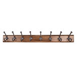 Clayre & Eef | Wandkapstok 8 haken Bruin 102x11x16 cm | 50753 Clayre & Eef | Wandkapstok 8 haken Bruin 102x11x16 cm | 50753