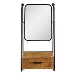 Clayre & Eef | Wandspiegel Bruin, Zwart 46x27x90 cm | 52S270 Clayre & Eef | Wandspiegel Bruin, Zwart 46x27x90 cm | 52S270