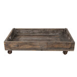 Clayre & Eef | Decoratief Dienblad op Wielen Bruin 73x44x16 cm | 5H0378L Clayre & Eef | Decoratief Dienblad op Wielen Bruin 73x44x16 cm | 5H0378L