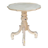 Clayre & Eef | Bijzettafel Wit ø 65x73 cm | 5H0537 Clayre & Eef | Bijzettafel Wit ø 65x73 cm | 5H0537