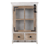Clayre & Eef | Wandrek Wit, Bruin 38x14x58 cm | 5H0640 Clayre & Eef | Wandrek Wit, Bruin 38x14x58 cm | 5H0640