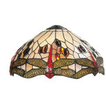 Clayre & Eef | Lampenkap Tiffany Beige, Rood ø 30x17 cm | 5LL-1100 Clayre & Eef | Lampenkap Tiffany Beige, Rood ø 30x17 cm | 5LL-1100