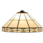 Clayre & Eef | Lampenkap Tiffany Beige ø 32x16 cm | 5LL-3087 Clayre & Eef | Lampenkap Tiffany Beige ø 32x16 cm | 5LL-3087