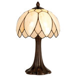 Clayre & Eef | Tiffany Tafellamp Beige, Bruin ø 25x42 cm E14/max 1x60W | 5LL-5135 Clayre & Eef | Tiffany Tafellamp Beige, Bruin ø 25x42 cm E14/max 1x60W | 5LL-5135