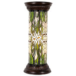 Clayre & Eef | Zuil Tiffany Groen, Wit ø 31x78 cm E27/max 1x60W | 5LL-5539 Clayre & Eef | Zuil Tiffany Groen, Wit ø 31x78 cm E27/max 1x60W | 5LL-5539