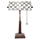 Clayre & Eef | Tiffany Tafellamp Wit 26x16x40 cm E27/max 1x40W | 5LL-5687 Clayre & Eef | Tiffany Tafellamp Wit 26x16x40 cm E27/max 1x40W | 5LL-5687