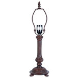 Clayre & Eef | Lampenvoet Tafellamp Tiffany Bruin ø 16x47 cm E27/max 1x60W | 5LL-5794 Clayre & Eef | Lampenvoet Tafellamp Tiffany Bruin ø 16x47 cm E27/max 1x60W | 5LL-5794