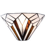 Clayre & Eef | Wandlamp Tiffany Wit, Bruin 31x16x16 cm E14/max 1x40W | 5LL-5898 Clayre & Eef | Wandlamp Tiffany Wit, Bruin 31x16x16 cm E14/max 1x40W | 5LL-5898