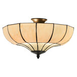 Clayre & Eef | Plafondlamp Tiffany Beige ø 46x25 cm E27/max 2x60W | 5LL-5982 Clayre & Eef | Plafondlamp Tiffany Beige ø 46x25 cm E27/max 2x60W | 5LL-5982