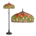 Clayre & Eef | Tiffany Vloerlamp Meerkleurig ø 56x165 cm E27/max 3x60W | 5LL-6041 Clayre & Eef | Tiffany Vloerlamp Meerkleurig ø 56x165 cm E27/max 3x60W | 5LL-6041