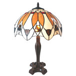 Clayre & Eef | Tiffany Tafellamp Meerkleurig ø 41x57 cm E27/max 2x60W | 5LL-6069 Clayre & Eef | Tiffany Tafellamp Meerkleurig ø 41x57 cm E27/max 2x60W | 5LL-6069