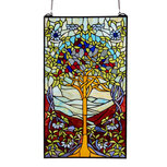 Clayre & Eef | Glaspaneel Tiffany Groen 50x1x85 cm | 5LL-6090 Clayre & Eef | Glaspaneel Tiffany Groen 50x1x85 cm | 5LL-6090