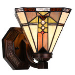 Clayre & Eef | Wandlamp Tiffany Meerkleurig 25x25x20 cm E27/max 1x40W | 5LL-6100 Clayre & Eef | Wandlamp Tiffany Meerkleurig 25x25x20 cm E27/max 1x40W | 5LL-6100