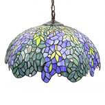 Clayre & Eef | Hanglamp Tiffany Blauw, Groen ø 45x26/126 cm E27/max 3x60W | 5LL-6182 Clayre & Eef | Hanglamp Tiffany Blauw, Groen ø 45x26/126 cm E27/max 3x60W | 5LL-6182