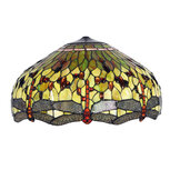 Clayre & Eef | Lampenkap Tiffany Groen, Rood ø 51x30 cm | 5LL-9200GR Clayre & Eef | Lampenkap Tiffany Groen, Rood ø 51x30 cm | 5LL-9200GR