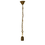 Clayre & Eef | Snoerpendel Ketting Tiffany Goudkleurig 130 cm E27/max 1x60W | 5LL-97 Clayre & Eef | Snoerpendel Ketting Tiffany Goudkleurig 130 cm E27/max 1x60W | 5LL-97