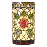 Clayre & Eef | Wandlamp Tiffany Groen, Rood 20x11x36 cm E14/max 2x40W | 5LL-9906 Clayre & Eef | Wandlamp Tiffany Groen, Rood 20x11x36 cm E14/max 2x40W | 5LL-9906