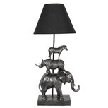 Clayre & Eef | Tafellamp Olifant Zwart 32x27x65 cm E27/max 1x60W | 5LMC0003 Clayre & Eef | Tafellamp Olifant Zwart 32x27x65 cm E27/max 1x60W | 5LMC0003
