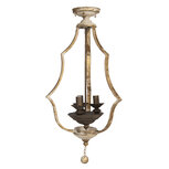 Clayre & Eef | Hanglamp Bruin 38x33x71 cm E14/max 3x25W | 5LMP298 Clayre & Eef | Hanglamp Bruin 38x33x71 cm E14/max 3x25W | 5LMP298