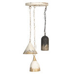 Clayre & Eef | Hanglamp Wit ø 70x95 cm E14/max 3x25W | 5LMP320 Clayre & Eef | Hanglamp Wit ø 70x95 cm E14/max 3x25W | 5LMP320
