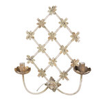 Clayre & Eef | Wandlamp Beige, Goudkleurig 43x16x55 cm E14 /max 2x25W | 5LMP348 Clayre & Eef | Wandlamp Beige, Goudkleurig 43x16x55 cm E14 /max 2x25W | 5LMP348