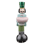 Clayre & Eef | Kerstdecoratie Beeld Notenkraker Groen, Blauw 25x24x79 cm | 5MG0022 Clayre & Eef | Kerstdecoratie Beeld Notenkraker Groen, Blauw 25x24x79 cm | 5MG0022