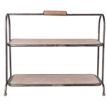 Clayre & Eef | Etagère 2 laags Bruin 57x26x48 cm | 5Y0357 Clayre & Eef | Etagère 2 laags Bruin 57x26x48 cm | 5Y0357