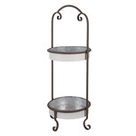 Clayre & Eef | Etagère Wit ø 29x64 cm | 5Y0797 Clayre & Eef | Etagère Wit ø 29x64 cm | 5Y0797