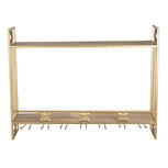 Clayre & Eef | Wandrek Goudkleurig 80x22x61 cm | 5Y0808 Clayre & Eef | Wandrek Goudkleurig 80x22x61 cm | 5Y0808