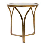 Clayre & Eef | Bijzettafel Goudkleurig ø 54x60 cm | 5Y0906 Clayre & Eef | Bijzettafel Goudkleurig ø 54x60 cm | 5Y0906