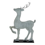 Clayre & Eef | Decoratie Figuur Rendier Grijs 54x10x80 cm | 5Y0990 Clayre & Eef | Decoratie Figuur Rendier Grijs 54x10x80 cm | 5Y0990