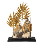 Clayre & Eef | Kerstdecoratie Beeld Kerststal Goud, Grijs 19x6x24 cm | 64670 Clayre & Eef | Kerstdecoratie Beeld Kerststal Goud, Grijs 19x6x24 cm | 64670