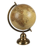 Clayre & Eef | Wereldbol Decoratie Geel, Bruin 22x22x33 cm | 64907 Clayre & Eef | Wereldbol Decoratie Geel, Bruin 22x22x33 cm | 64907
