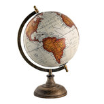 Clayre & Eef | Wereldbol Decoratie Oranje 22x22x37 cm | 64926 Clayre & Eef | Wereldbol Decoratie Oranje 22x22x37 cm | 64926