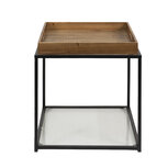 Clayre & Eef | Bijzettafel Bruin, Zwart 44x44x45 cm | 64965 Clayre & Eef | Bijzettafel Bruin, Zwart 44x44x45 cm | 64965