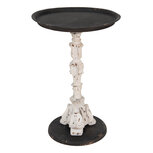 Clayre & Eef | Bijzettafel Zwart ø 43x65 cm | 65102 Clayre & Eef | Bijzettafel Zwart ø 43x65 cm | 65102