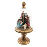 Clayre & Eef | Stolp Kerstgroep Goudkleurig ø 15x35 cm | 65135 Clayre & Eef | Stolp Kerstgroep Goudkleurig ø 15x35 cm | 65135