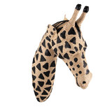 Clayre & Eef | Wanddecoratie Giraf Bruin 11x30x43 cm | 65179 Clayre & Eef | Wanddecoratie Giraf Bruin 11x30x43 cm | 65179