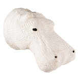 Clayre & Eef | Wanddecoratie Nijlpaard Beige 13x20x15 cm | 65186M Clayre & Eef | Wanddecoratie Nijlpaard Beige 13x20x15 cm | 65186M