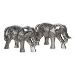Clayre & Eef | Peper en zout Stel Set van 2 Olifant Zilverkleurig 11x4x7 cm | 6AL0037 Clayre & Eef | Peper en zout Stel Set van 2 Olifant Zilverkleurig 11x4x7 cm | 6AL0037