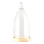 Clayre & Eef | Stolp Transparant ø 14x29 cm | 6GL3007