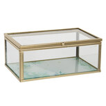 Clayre & Eef | Glazen Sieradendoos Transparant 17x10x7 cm | 6GL3013S Clayre & Eef | Glazen Sieradendoos Transparant 17x10x7 cm | 6GL3013S