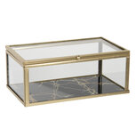 Clayre & Eef | Sieradendoos Transparant 17x10x7 cm | 6GL3014S Clayre & Eef | Sieradendoos Transparant 17x10x7 cm | 6GL3014S