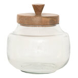 Clayre & Eef | Voorraadpot Deksel Transparant ø 15x16 cm | 6GL3546 Clayre & Eef | Voorraadpot Deksel Transparant ø 15x16 cm | 6GL3546