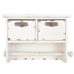 Clayre & Eef | Keukenrolhouder Wit 30x13x22 cm | 6H1198 Clayre & Eef | Keukenrolhouder Wit 30x13x22 cm | 6H1198