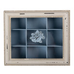 Clayre & Eef | Theedoos 9 vakken Blauw 32x26x9 cm | 6H2029BL Clayre & Eef | Theedoos 9 vakken Blauw 32x26x9 cm | 6H2029BL