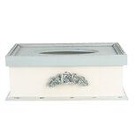 Clayre & Eef | Tissuebox Blauw, Beige 27x18x10 cm | 6H2031 Clayre & Eef | Tissuebox Blauw, Beige 27x18x10 cm | 6H2031