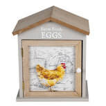 Clayre & Eef | Eierkastje Huis Bruin 19x13x23 cm | 6H2060 Clayre & Eef | Eierkastje Huis Bruin 19x13x23 cm | 6H2060