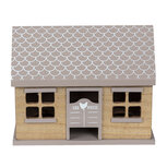 Clayre & Eef | Eierkastje Huisje Bruin 23x13x18 cm | 6H2068 Clayre & Eef | Eierkastje Huisje Bruin 23x13x18 cm | 6H2068