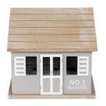 Clayre & Eef | Eierkastje Huisje Grijs Bruin 20x14x18 cm | 6H2069 Clayre & Eef | Eierkastje Huisje Grijs Bruin 20x14x18 cm | 6H2069